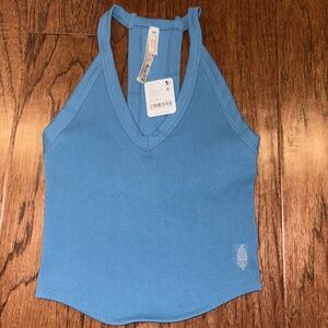 NWT FP Movement All Clear V-neck Cami Celestial Blue M/L